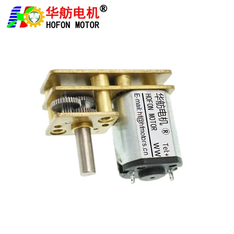 Hofon hot sale GM1024-N10 high torque 3V 5V 6V 12V mini small permanent magnet DC Metal Gear Motor With Gear Box For Smart Home