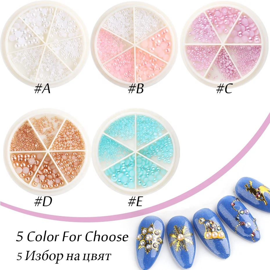 GREENKEM Crystal Rhinestones 3d Glitter Nail Rhinestone Shiny Ab Crystal Flat Back Nails Stone Glass Jewelry Diamond 3d Nail Art