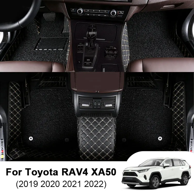 Новое поступление прочные кожаные напольные коврики с полной защитой для Toyota аксессуары салона