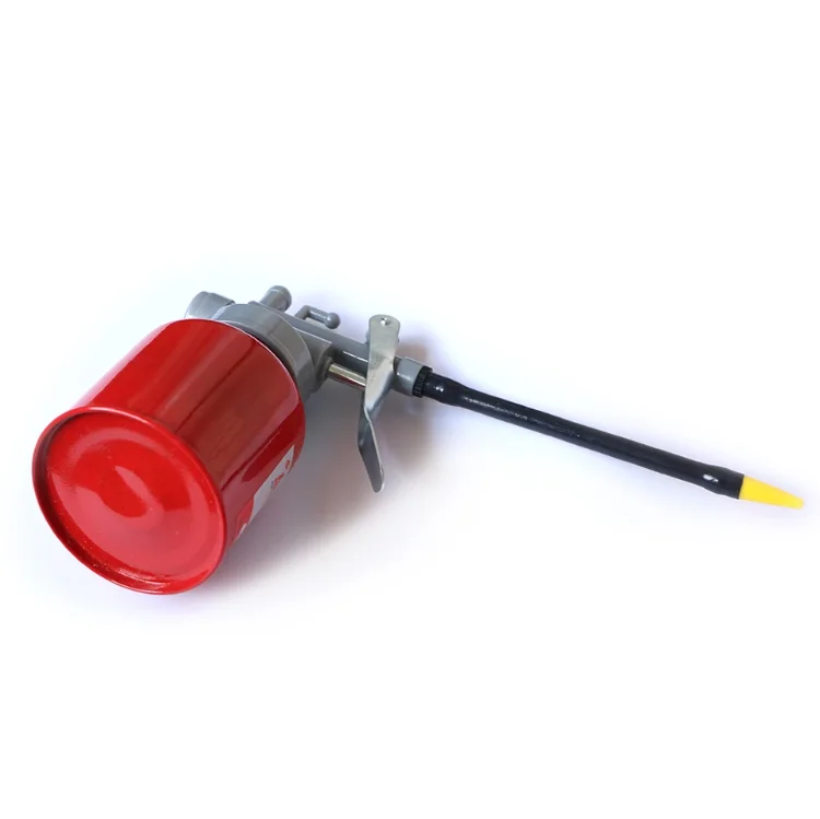 New transparent high pressure pump pistol type oiler 250cc with flexible hose