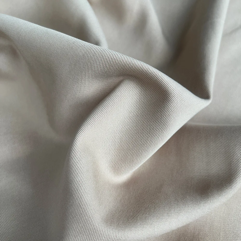 2024 Tencel Cotton Mixed Fabric Woven Lyocell Fiber Autumn/winter Windbreaker Skirt Pants Twill Fabric Clothing Fabric