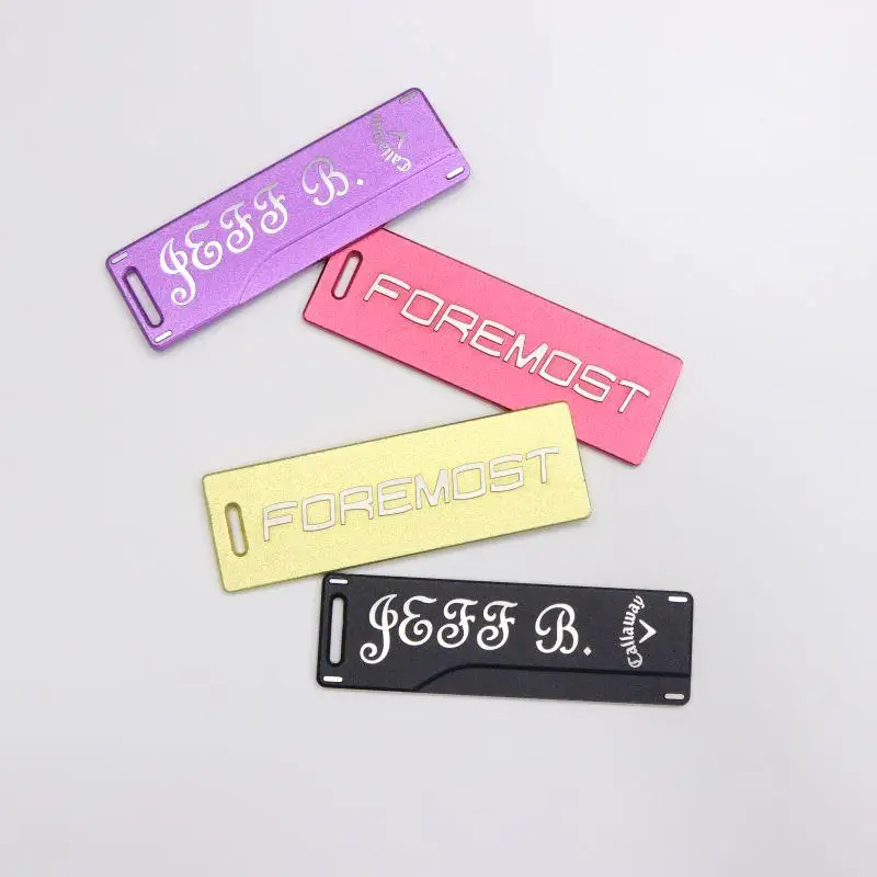 Custom High Quality Matt Surface Brush Aluminium Nameplate Metal Silver Tag For Accessories