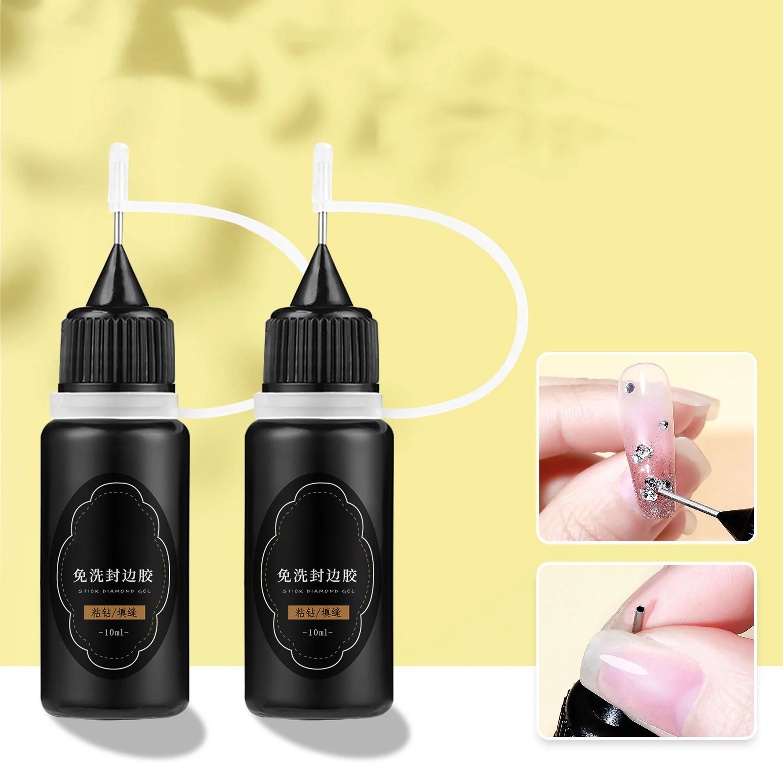 New Arrival Super Firm Caulking Pen Vigorously Stick Drill Glue Rhinestone Gel Glue For Nail Salon
