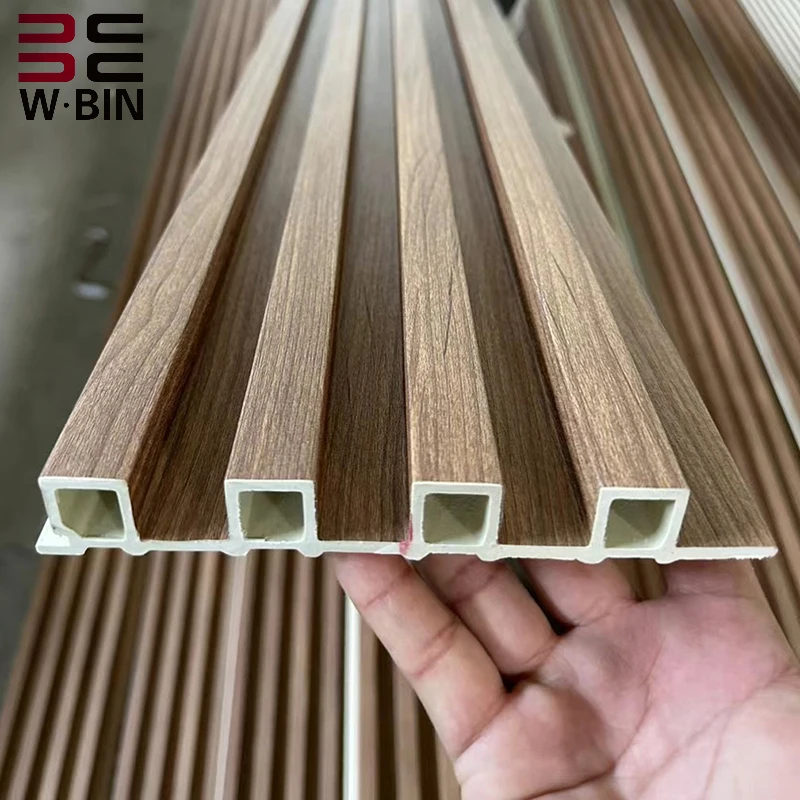 Hot Sale 168*23.5mm Fluted Panels WPC Wall Panel WPC Wall Cladding For Interior Wall Decoration