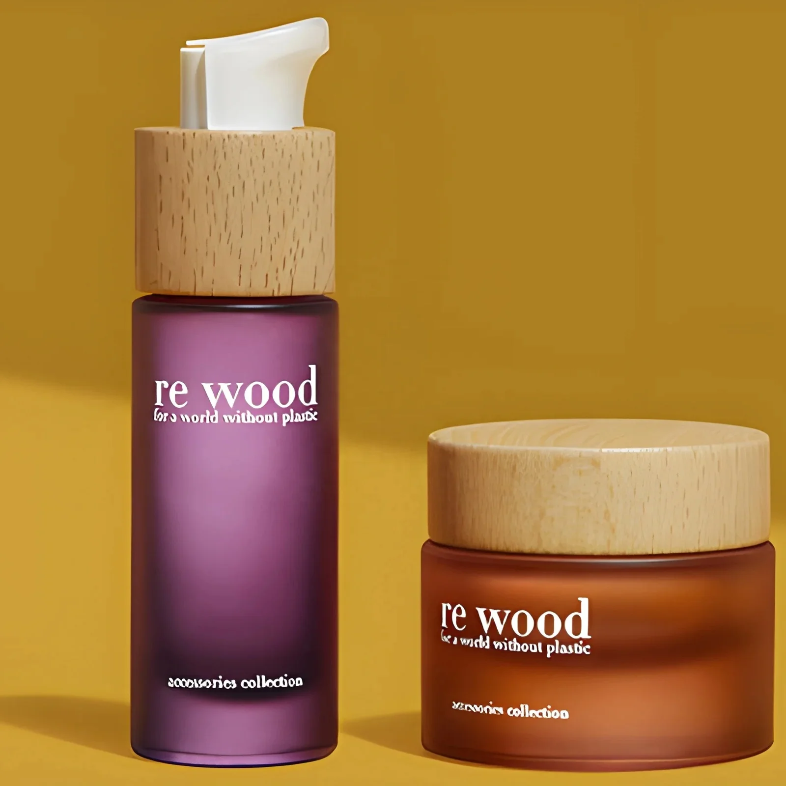 bamboo glass bottle and jar glass spay bottle bamboo cosmetics container with bamboo lid