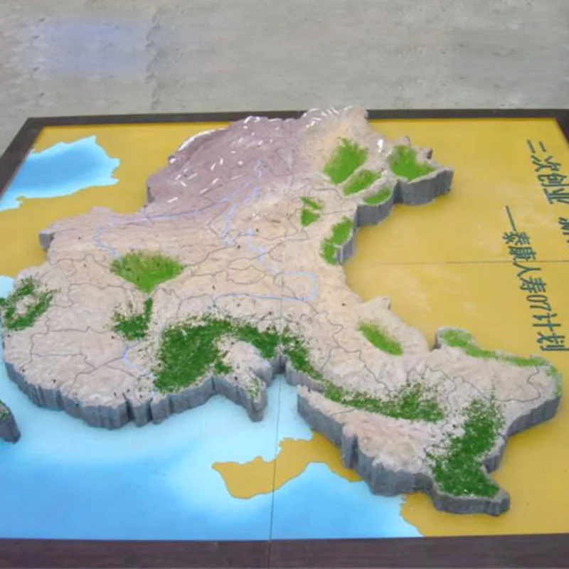 Sand table model planning machinery topography processing and production custom sand table model