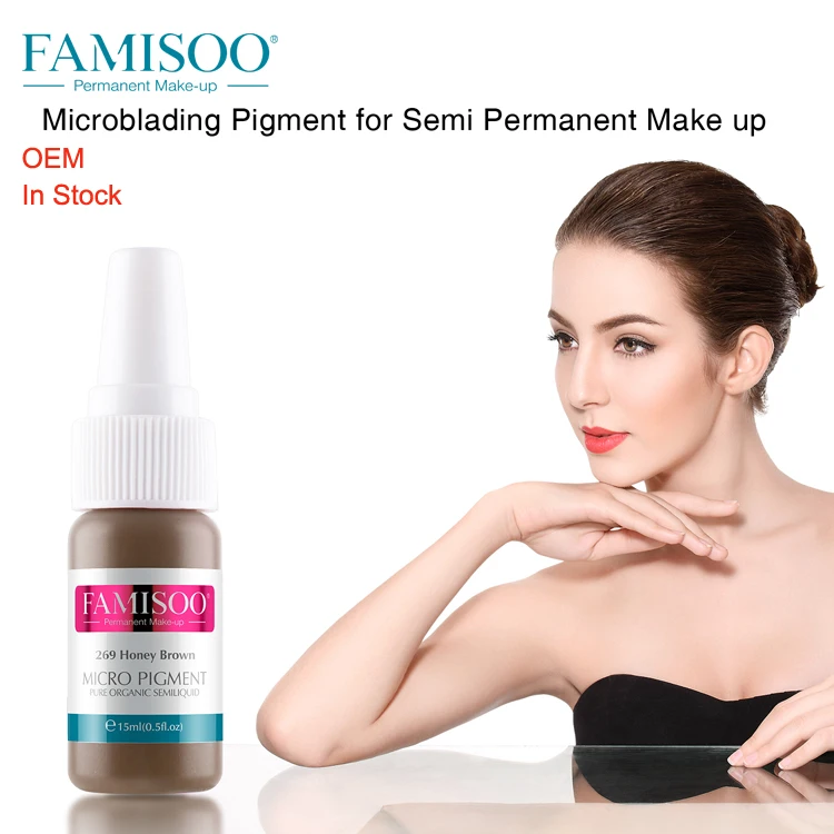 Manufacturer OEM price custom logo spmu makeup pigments mts pmu ink organic liquid permanent makeup pigment