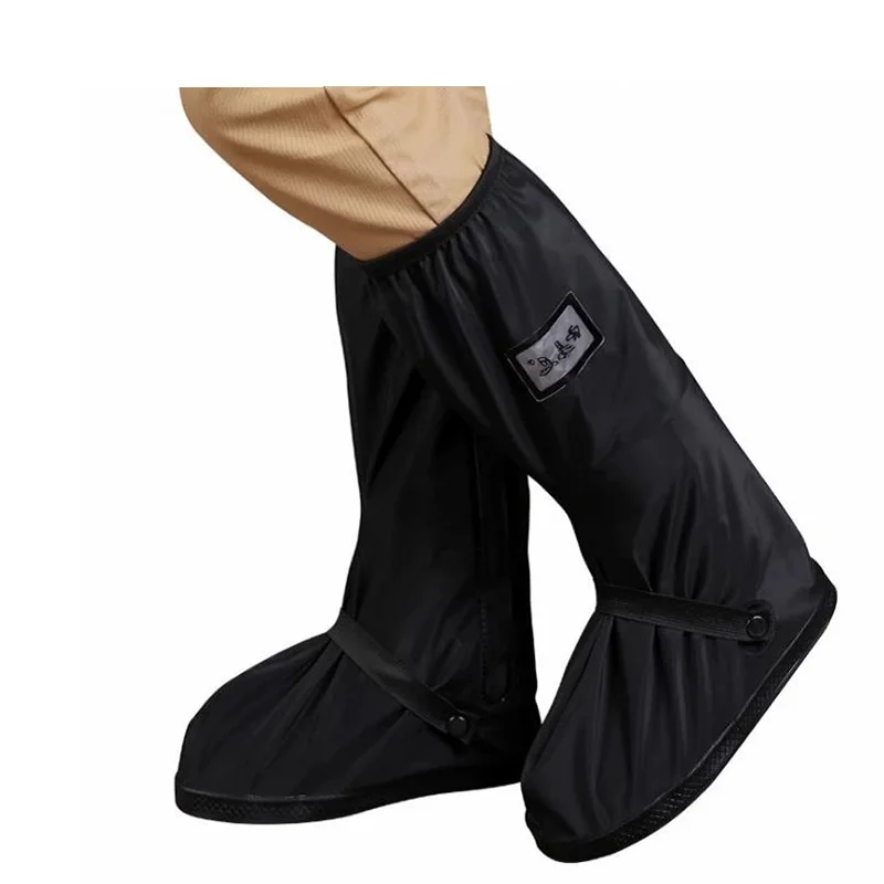 HZYEYO Motorcycle Waterproof Rain Shoes Covers Thicker Scootor Non-slip Boots Covers 100% Waterproof Adjusting Tightness,B-9001