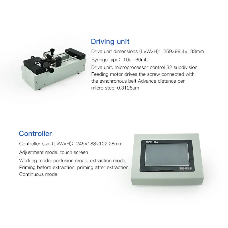 TSP01-08A Split laboratory injection pump, eight-channel independent control, precision microfluidic micro-injection