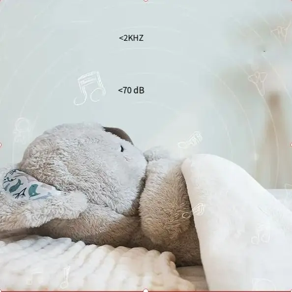 Leemook hot sale children plush toys babies koala stuffed animal plush sleeping toy with music