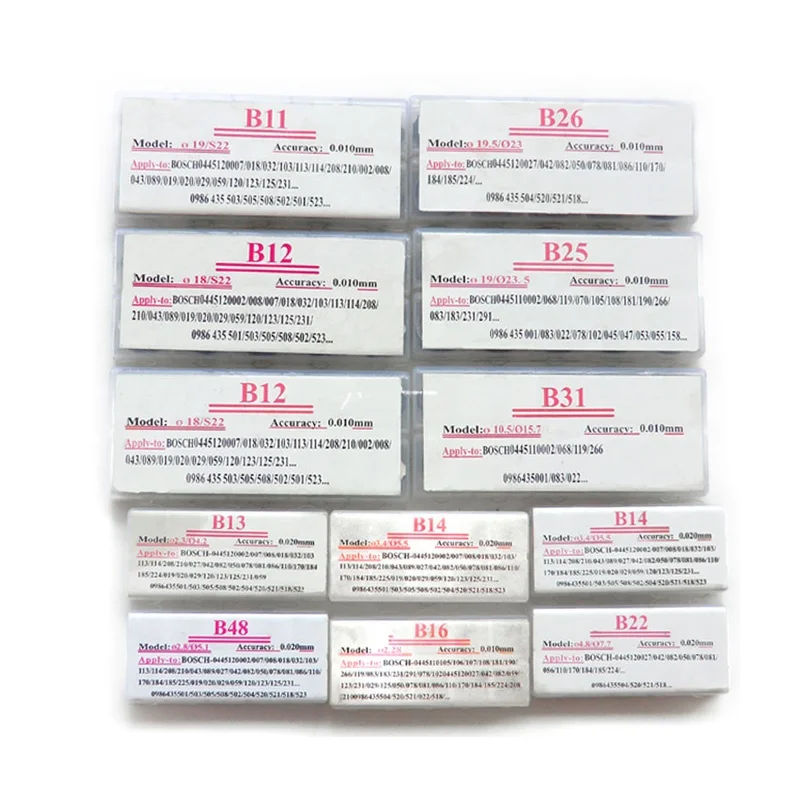 ERIKC 600PCS diesel injector shim kits B11 B12 B14 B25 B48 fuel auto injection shim washers fitting part for bosh
