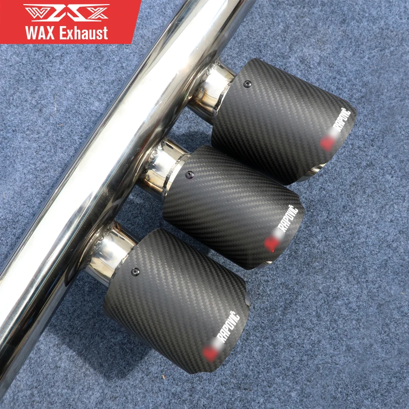 Performance Valvetronic Exhaust System for Honda Civic 2016-2021 Valved Exhaust Catback Carbon Fiber Tri-outlet Taippipes