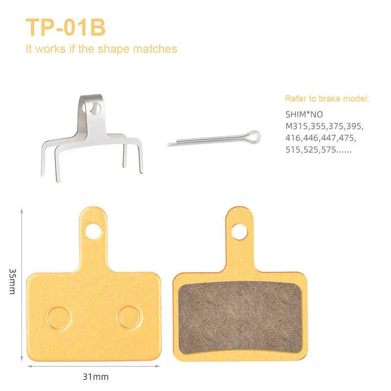 Full Metal Bicycle Disc Brake Pads  For MT200 M8000 M785 G03TI G04TI Guide Code DB1 BB5 CR MT2 MT4 R1 Bicycle Disc Brake