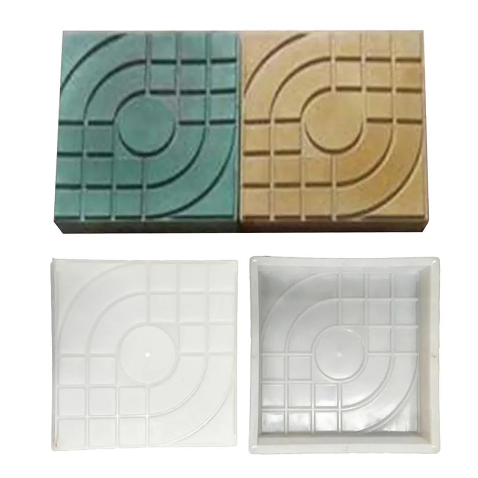 Outdoor Road Paving Plastic Floor Brick Tile Cement Concrete Mould