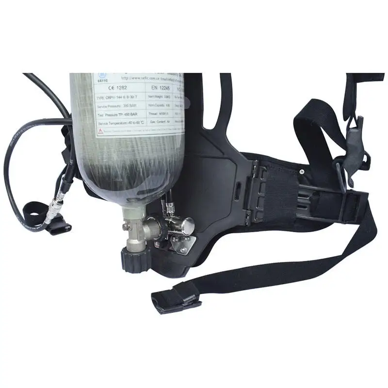 Positive Pressure Self Contained Air Breathing Apparatus Thread M18*1.5 Carbon Fiber Cylinder