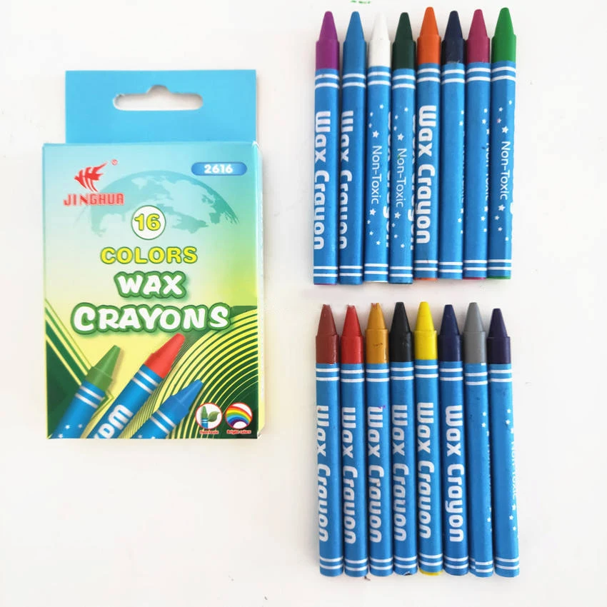 Custom OEM Color 16 Color Crayon Set Kids Drawing Crayon for Kids