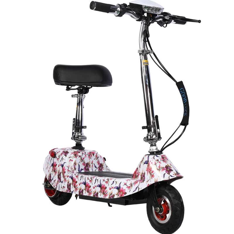Wholesale 8-inch two wheel 24V battery power 300W Folding Mini adult electric bicycle