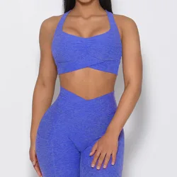 Pashasunshine  2022 new Seamless High waist hip lift Gym Clothing For Women  Zip up Crop top 6 piece SETS