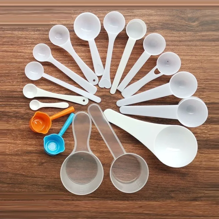 Disposable Plastic Measuring Spoons for Coffee Tea Milk Powder 0.25g 0.5g 1g 1.5g 2g 3g 5g 7.5g 10g 15g 20g 30g