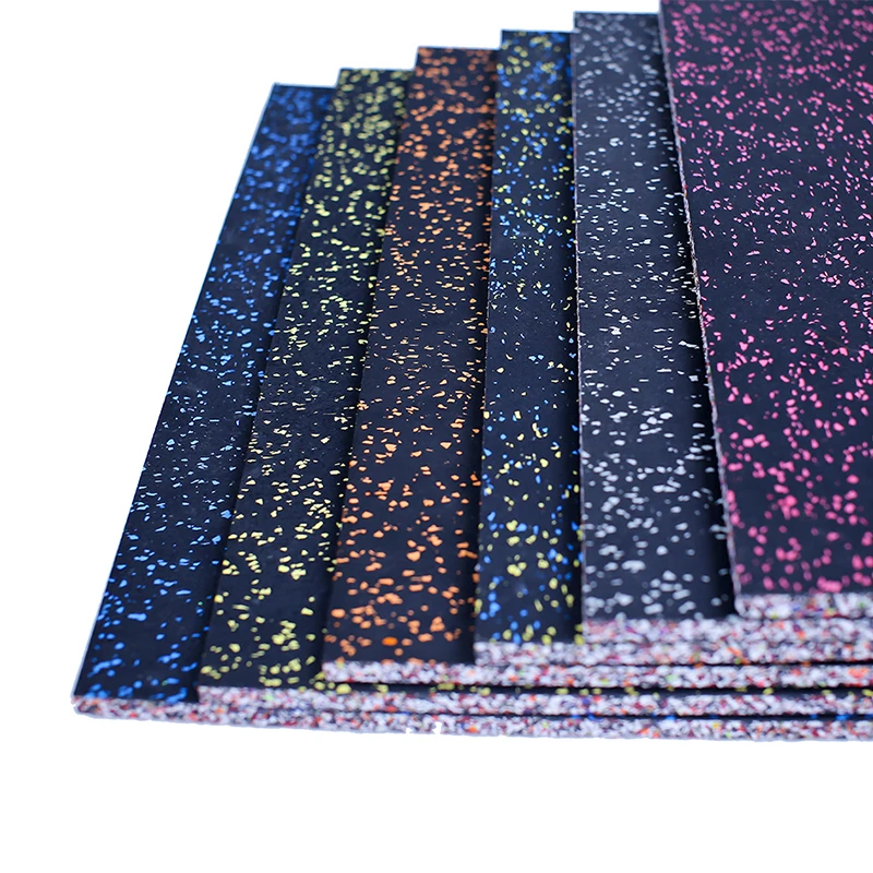 
high quality 1000x1000x15mm making machine square recycled rubber gym flooring/mat 