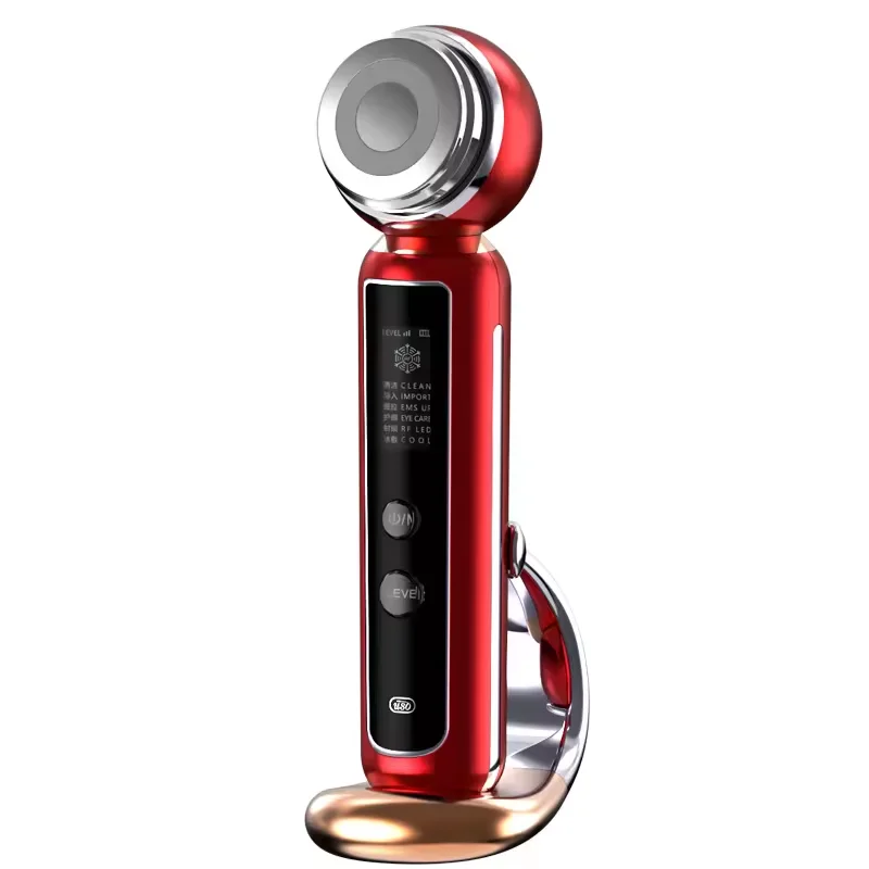 Portable Face Radio Frequency RF EMS Facial Device Private Label Korean Beauty Device Led RF Ems Beauty Instrument