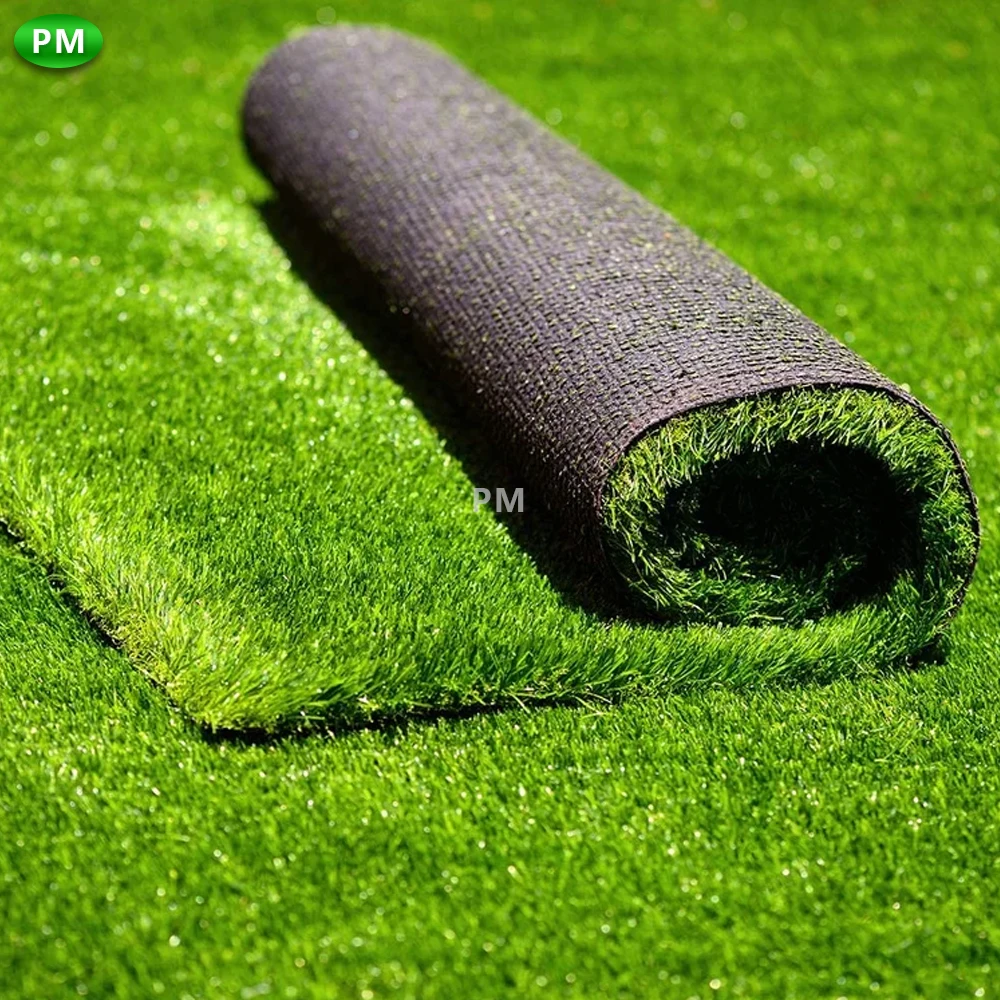 Anti Slip Sports Artificial Grass Turf Rug Indoor Outdoor Grass Rubber Mat for Dogs Pets Patio Playground