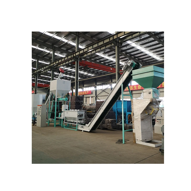 Customized Full Automatic 8-12T/H Chicken Cattle Cow Pig Fish Feed Pellet Line / Pellet Feed Making Machine