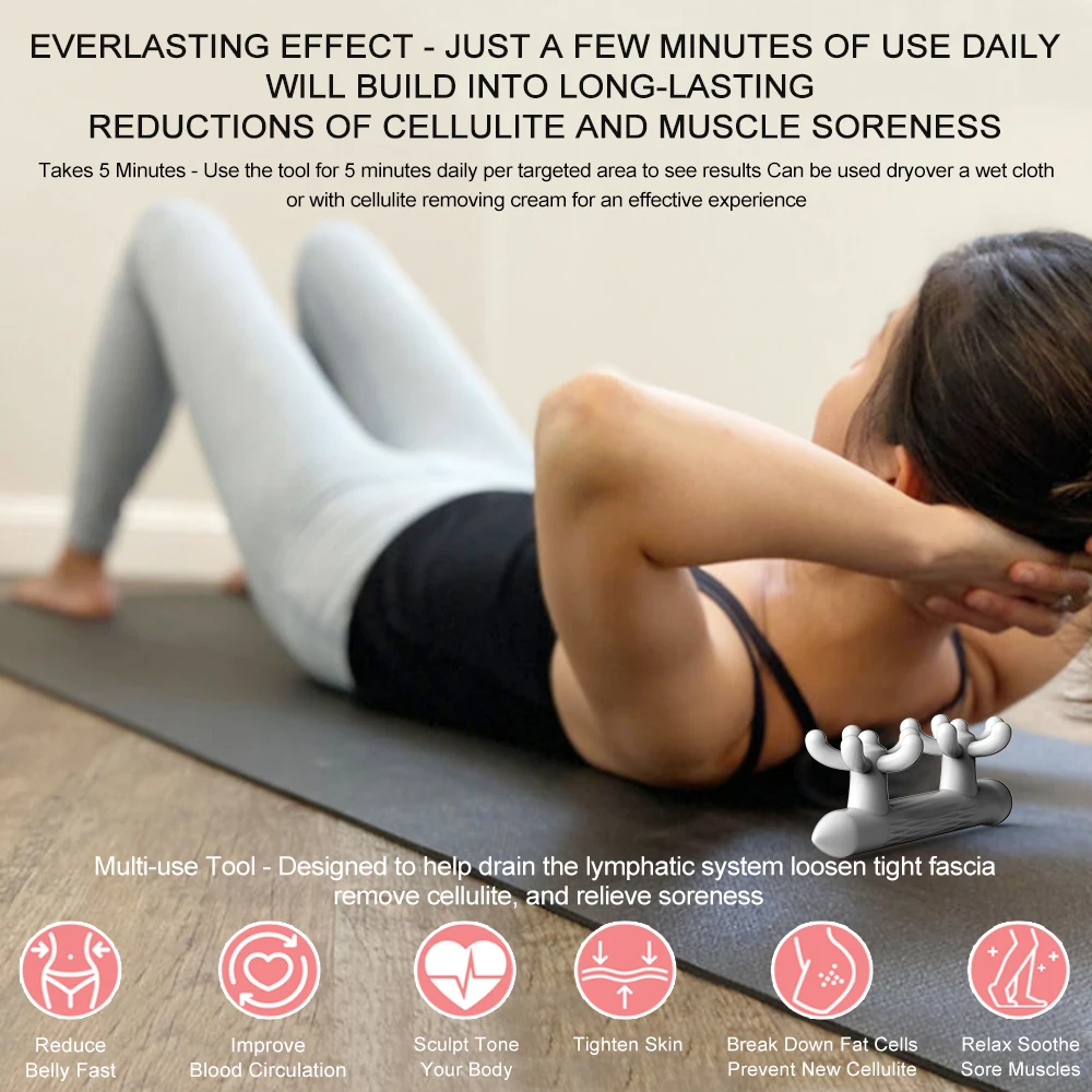 Anti Cellulite Arm Leg Waist Neck Muscle Relax Massage Roller Hand Mini Massage Handheld Plastic Massage Tool