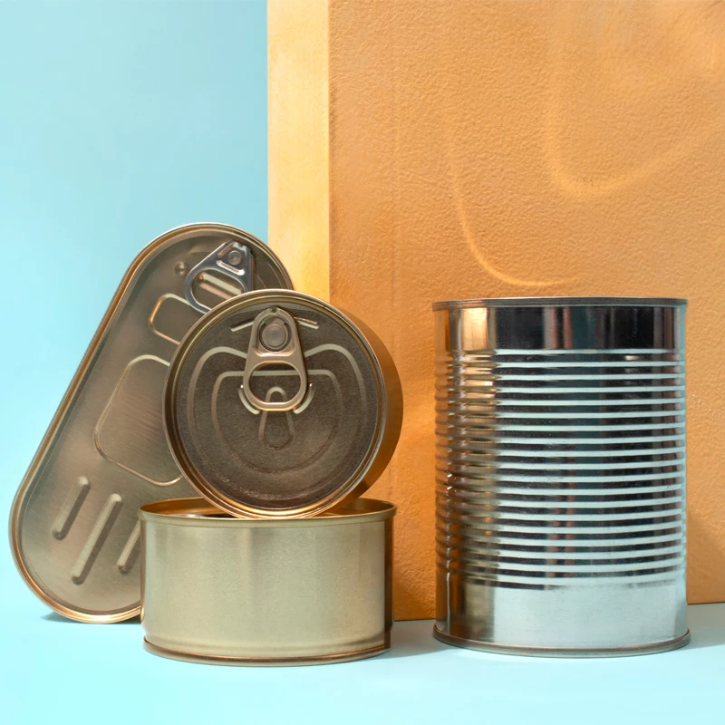 Inside Painted Gold Bottom Ring Lid Tinplate Lids Iron Round Can Cover For Paper Tube