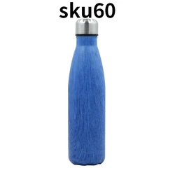 Wholesale 17oz ounce stainless steel vacuum insulated water bottle double cola shaped insulated water bottle
