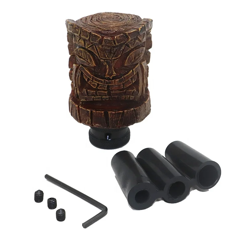 Universal Auto Car Manual Gear Stick Shift Knob Skull Head Gun Shifter Lever Knob