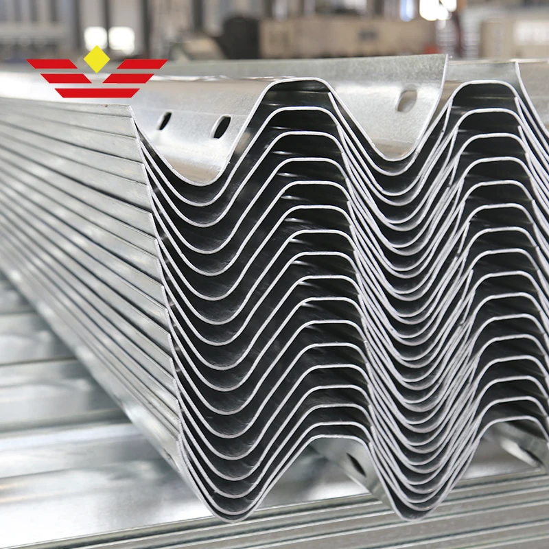 Roadway Metal Guard Rail Anti Collision Galvanized Steel W Beam Crash Barrier Traffic Safety Highway Guardrail