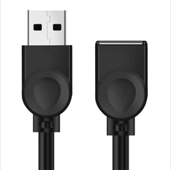 USB Extension Cable, 0.5M 1M 1.5M 3M 5M 10M USB Type A Male to A Female Extension Cord Black USB Cable Extender