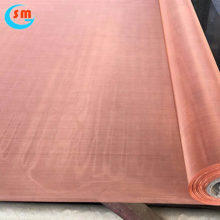 Copper wire mesh fence electrically conductive copper mesh screen