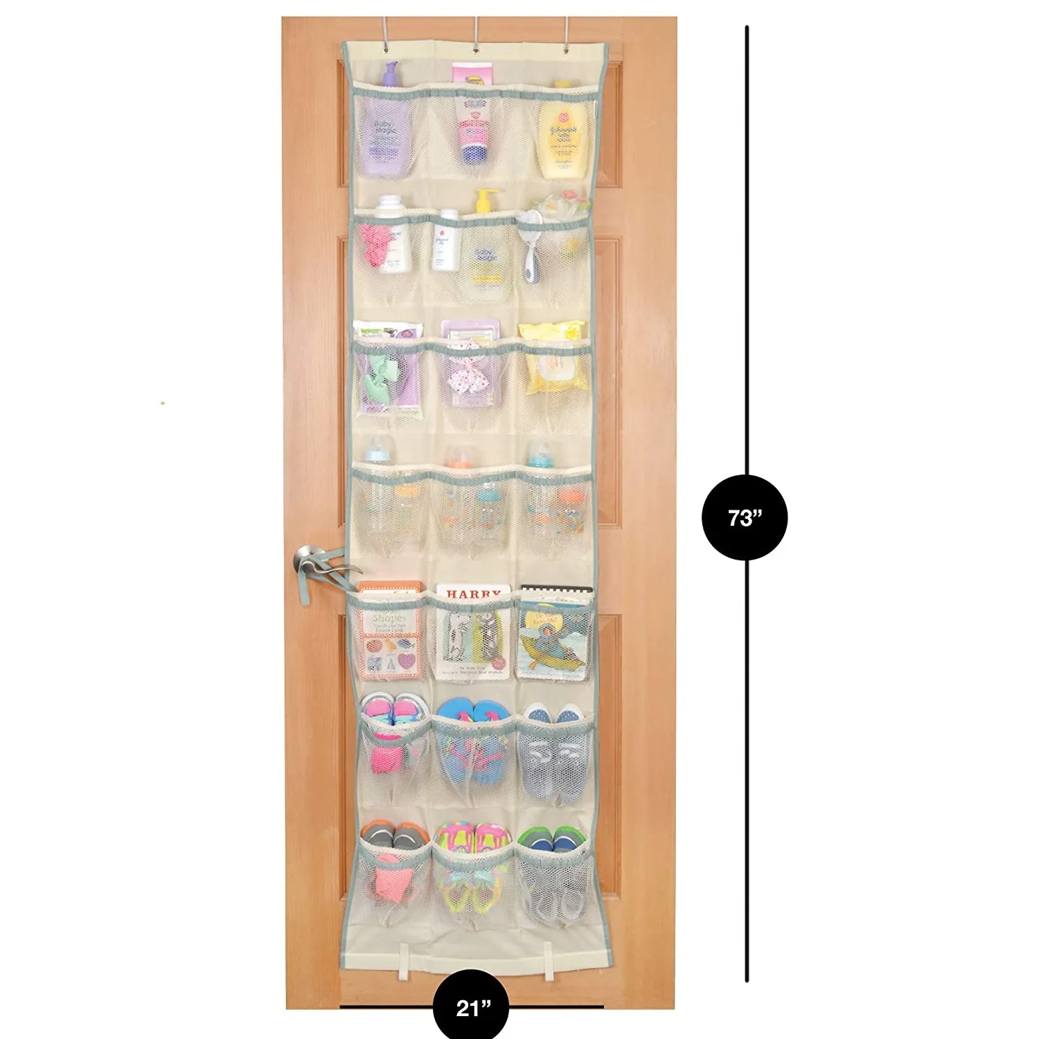 22 карман из пропускающей воздух парусины материал подвесные двери обувной Органайзер прочная конструкция для постоянного использования всеми членами семьи во время