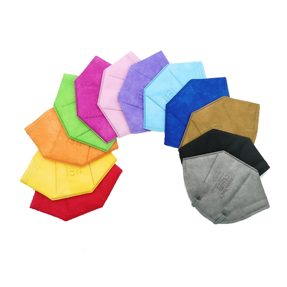 European Standard EN149 CE0370 ffp2 dust mask color disposable mascarilla ffp2 colores