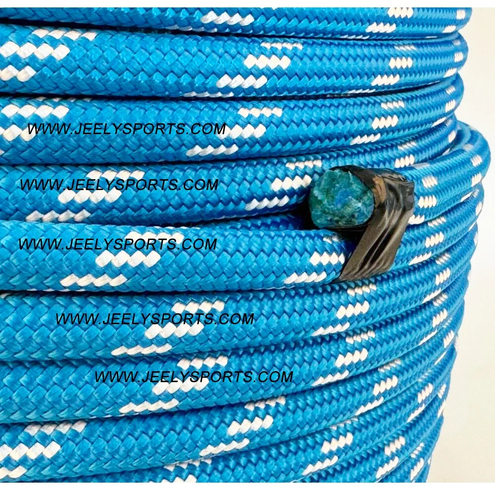 4mm 6mm 8mm 10mm 12mm 14mm Solid Double Braided UHMWPE Core With Polyester Cover Sheath Rope For Sailboat