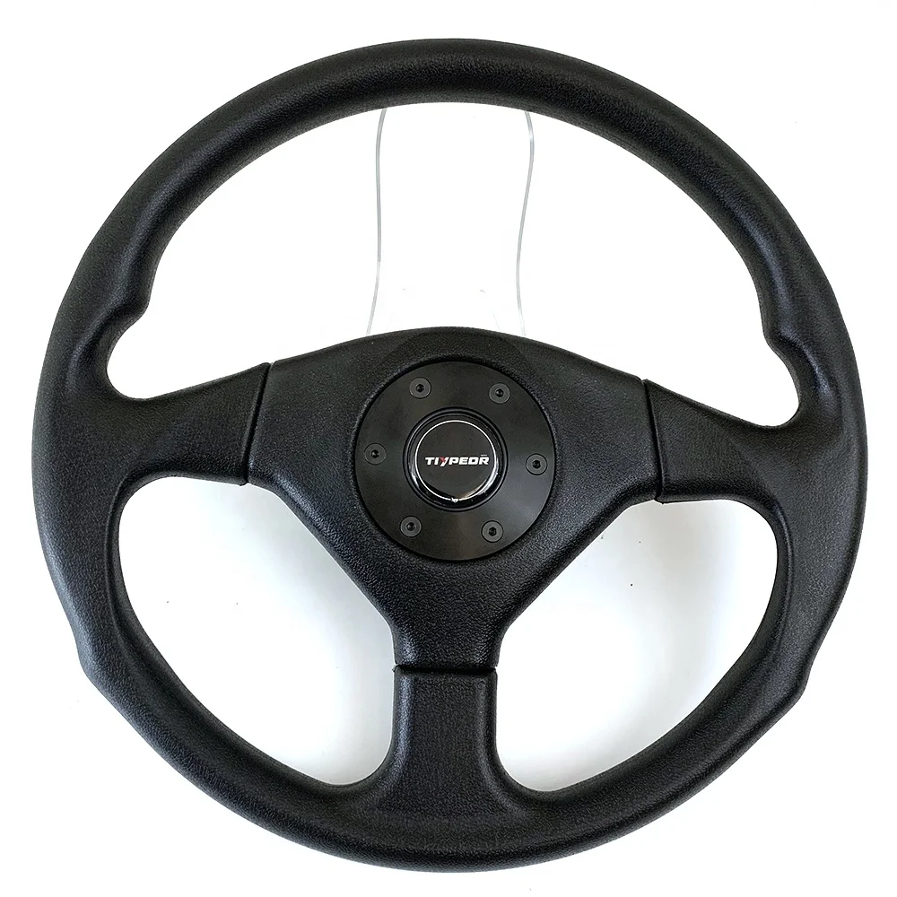 TIYPEOR universal 360MM Automotive Sport Racing High Quality Aluminum PU Steering Wheel Suitable for Karting UTV ATV