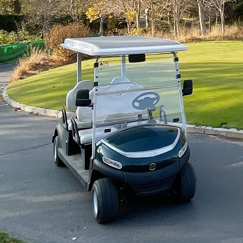 Lifetime warranty frame solar system 4 seater club car electric golf cart