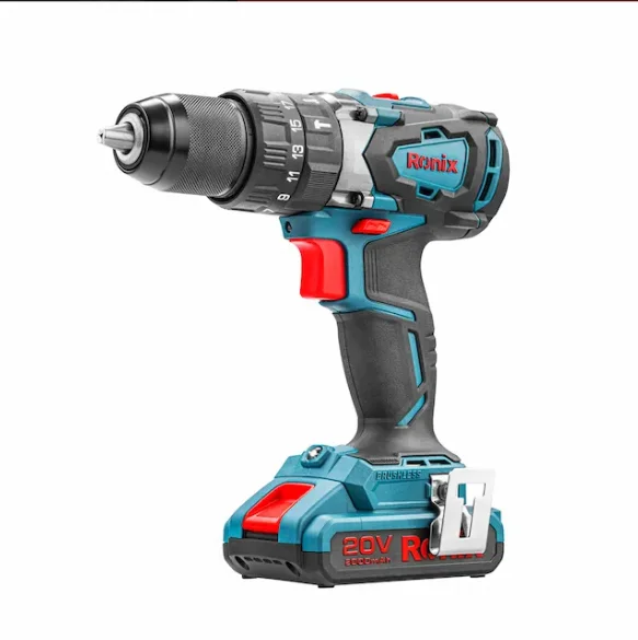 Ronix 8905K бесщеточный Аккумуляторный ударный дрель 20 В и инструмент беспроводной