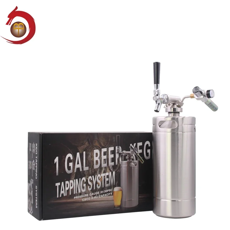 Wholesale Keg Dispenser System 5l Stainless Steel Mini Empty Draft Beer Keg Dispenser