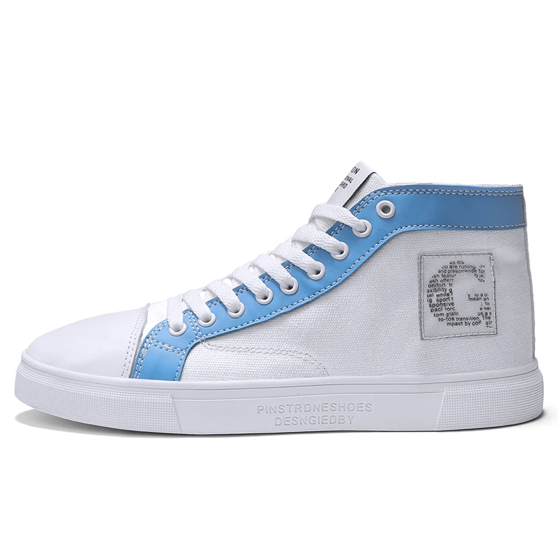 Hot sale high cut breathable mesh upper walking canvas shoes sneakers man casual shoes