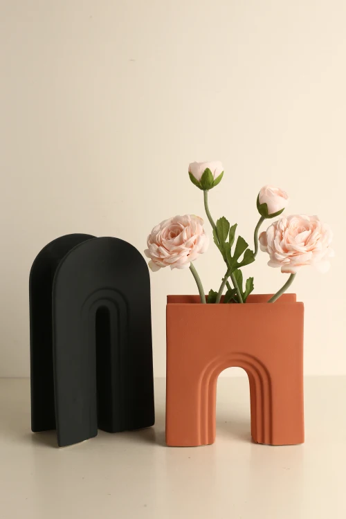 Nordic table vase small Folded vase Modern home pieces living room decoration for home decor