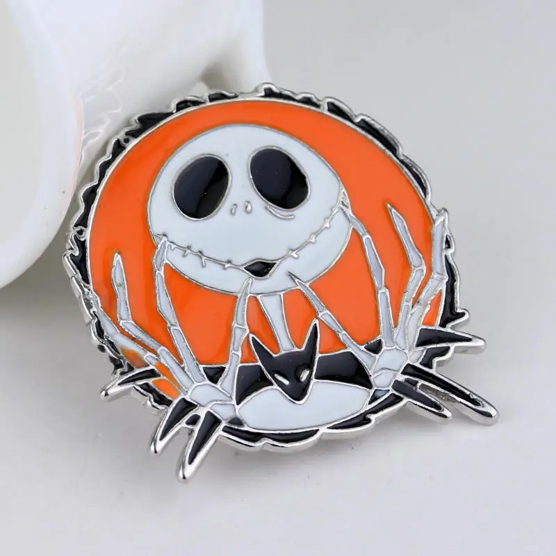 
Wholesale Customized Halloween Gift Metal Enamel Badge Lapel Pin Ghost Skull Lapel Pin 