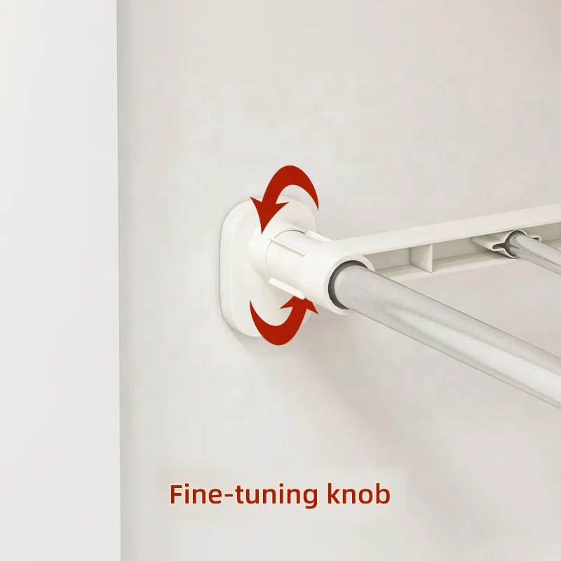 Kitchen Bathroom Extendable Adjustable Telescopic hanging Cupboard Wardrobe Closet Cabinet Storage Organizer Divider Shelf Rack