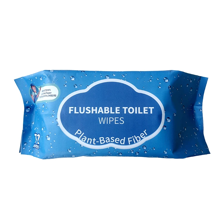 Органические одноразовые туалеты Смываемые бамбуковые салфетки от производителя oem