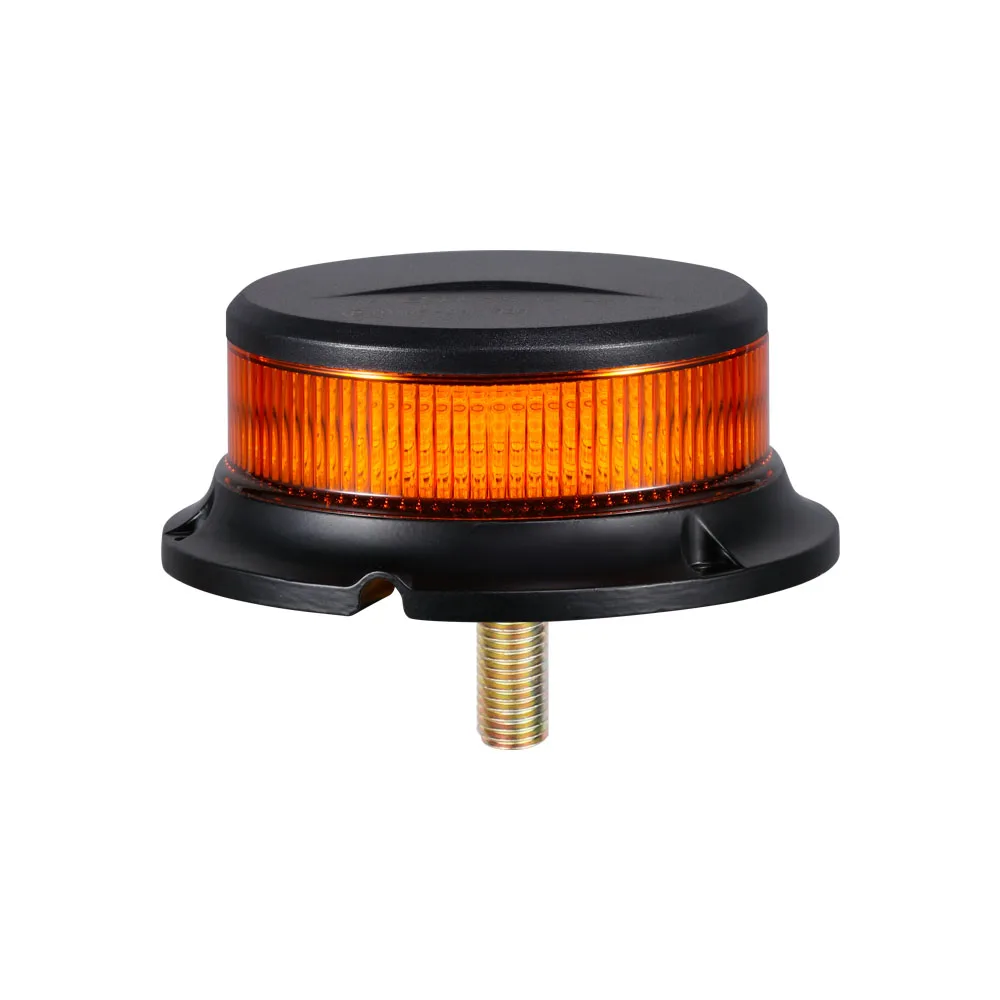 Vehicle LED Warning Beacon Light Amber LED  Single Bolt Mount IP65