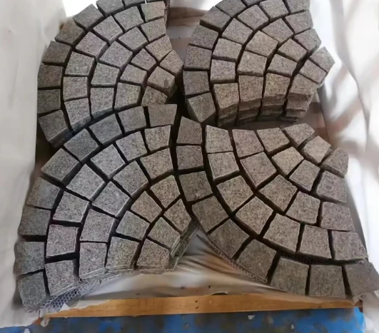Popular Fan Shape Paving Stone Driveway Customized High Quality Best Price Granite Pavers