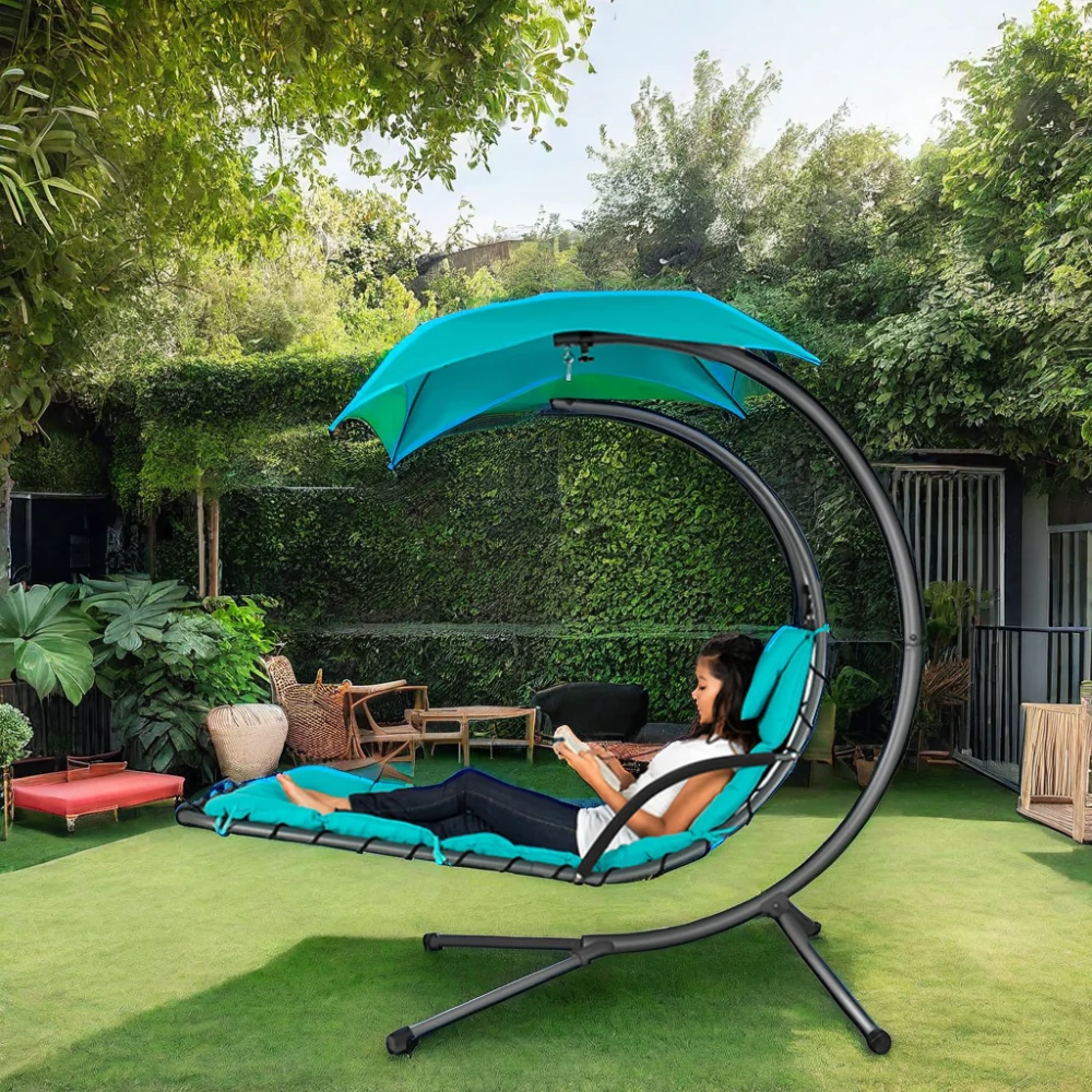 Zoshine wholesale  white Outdoor patio Dream Hanging chair Hanging chair Recliner Warm family swing set