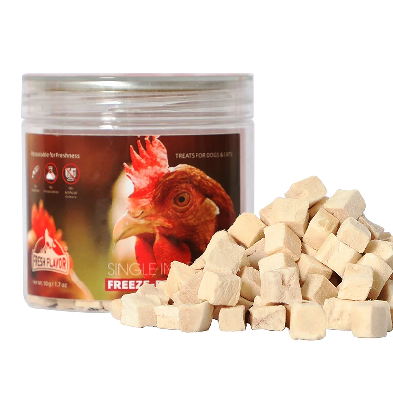Freeze-Dried Treats For Pets Freeze Dried Chicken Cubes Chicken Breast Duck Quail Dog And Cat Treats